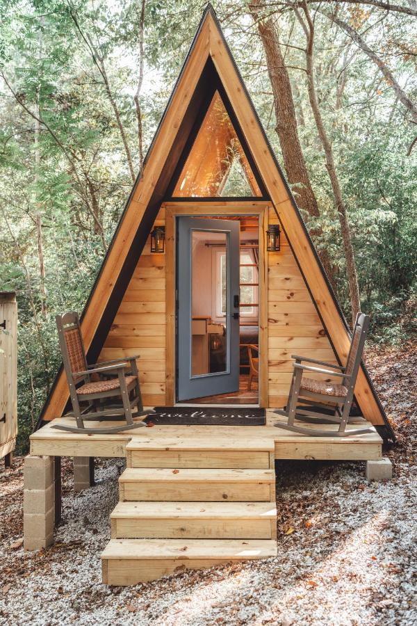 Blue Brambler Glamping A-Frame Appartement Rockbridge Buitenkant foto