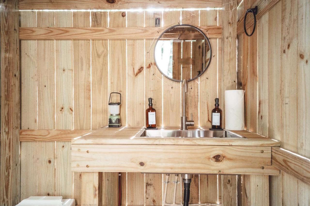 Blue Brambler Glamping A-Frame Appartement Rockbridge Buitenkant foto