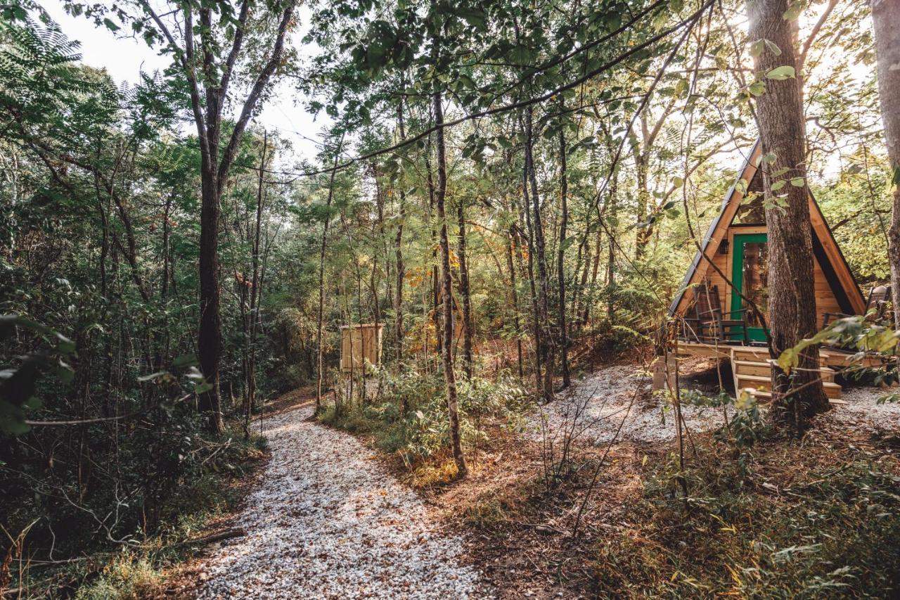 Blue Brambler Glamping A-Frame Appartement Rockbridge Buitenkant foto