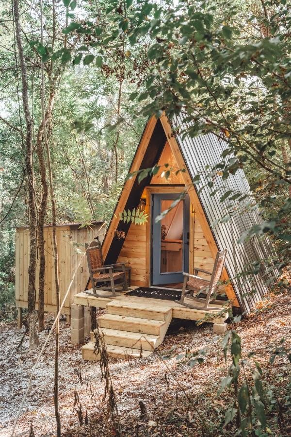 Blue Brambler Glamping A-Frame Appartement Rockbridge Buitenkant foto