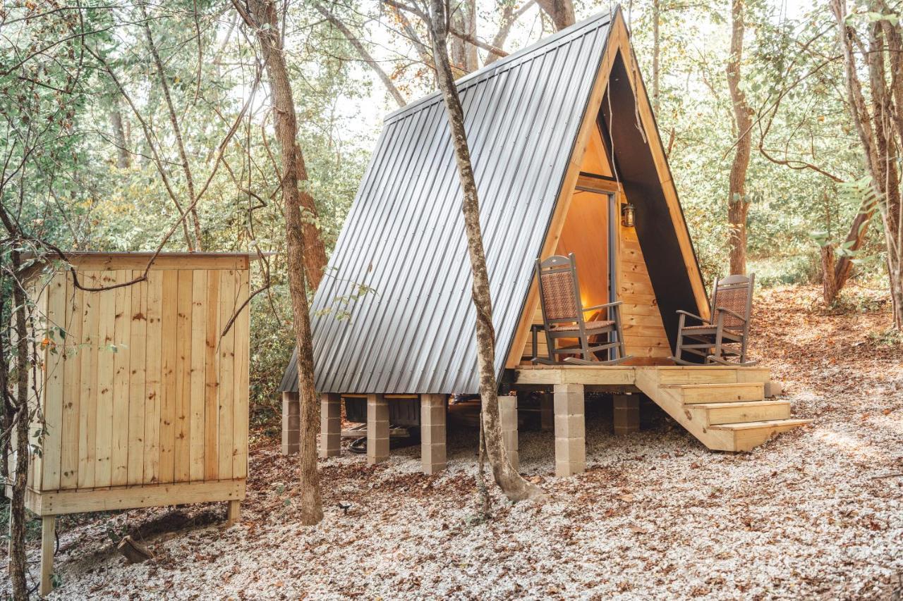 Blue Brambler Glamping A-Frame Appartement Rockbridge Buitenkant foto