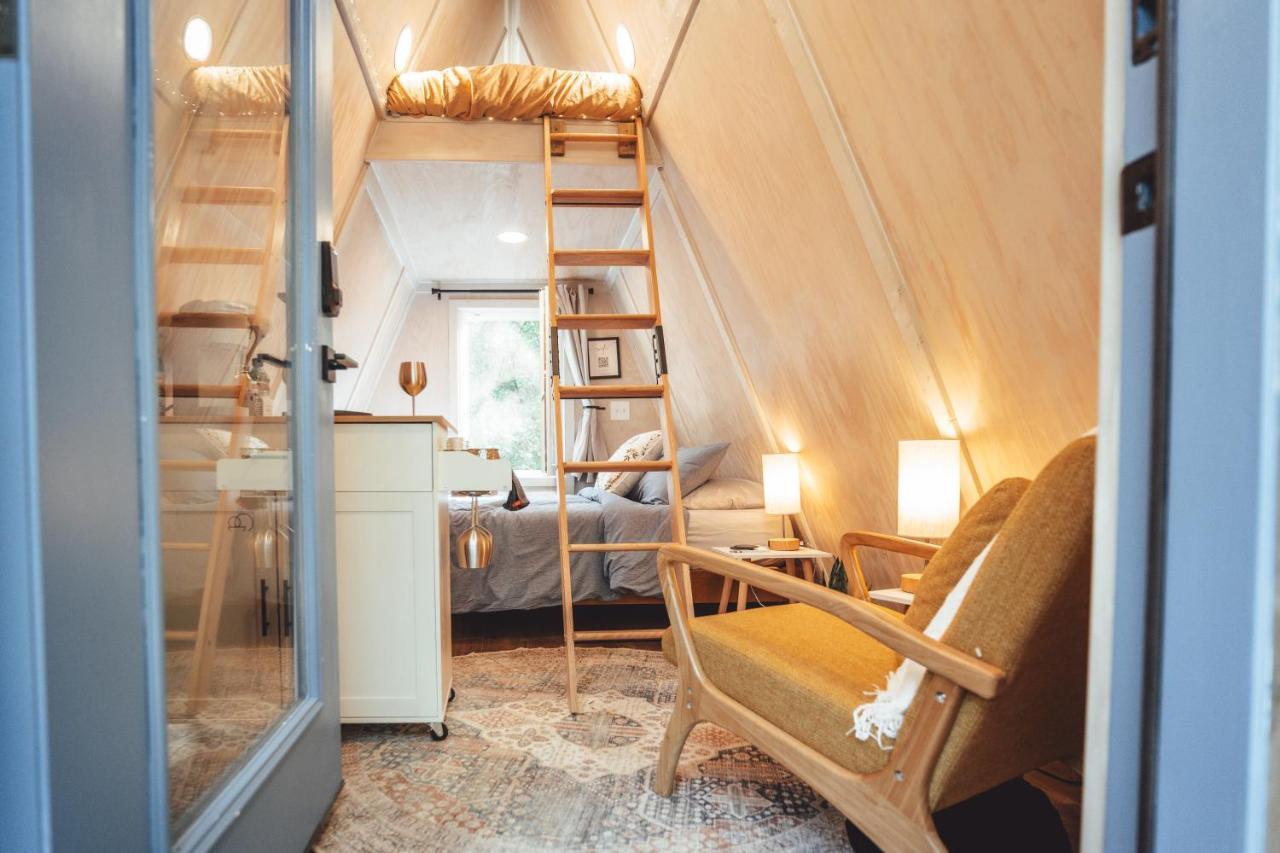 Blue Brambler Glamping A-Frame Appartement Rockbridge Buitenkant foto