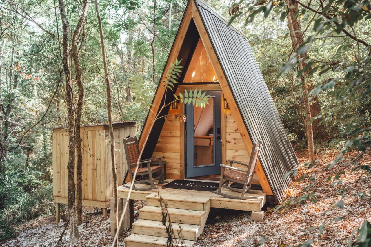 Blue Brambler Glamping A-Frame Appartement Rockbridge Buitenkant foto
