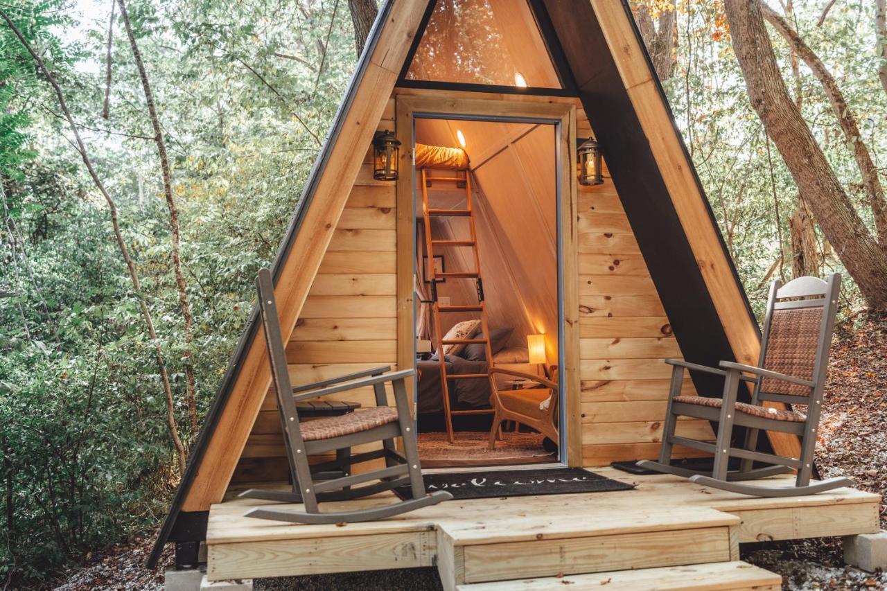 Blue Brambler Glamping A-Frame Appartement Rockbridge Buitenkant foto
