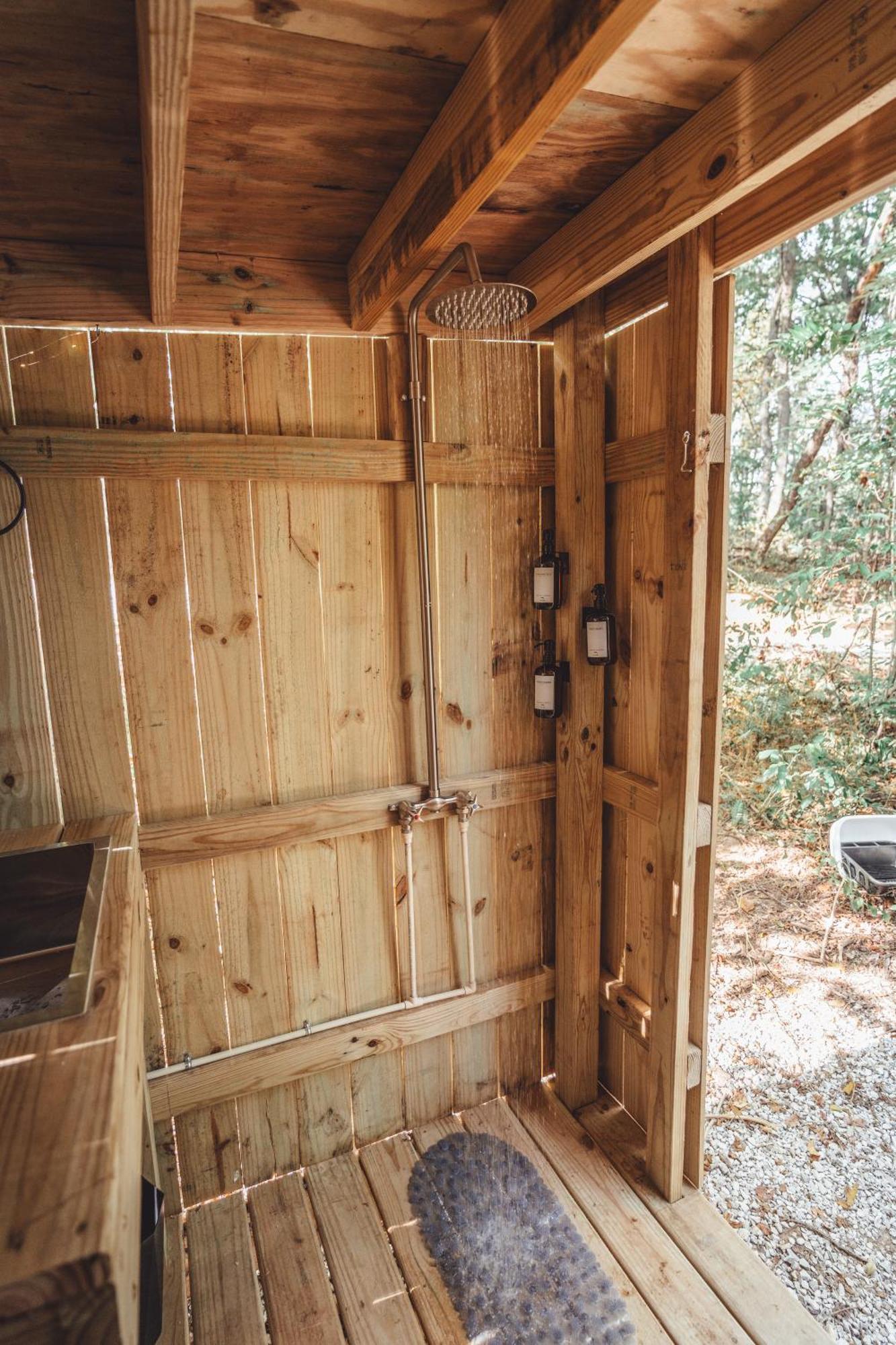 Blue Brambler Glamping A-Frame Appartement Rockbridge Buitenkant foto